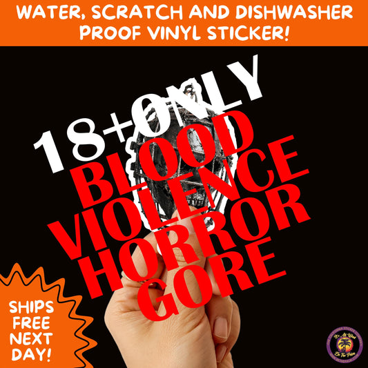 GORE HORROR STICKERS | Creepy Vibe Aesthetic – Blood, Skulls, Guts, and Creepy Vinyl Art for Halloween and Alternative Style Fans