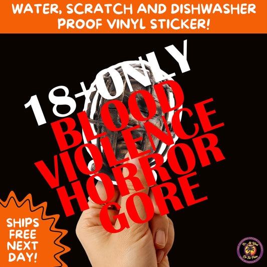 GORE HORROR STICKERS | Creepy Vibe Aesthetic – Blood, Skulls, Guts, and Creepy Vinyl Art for Halloween and Alternative Style Fans