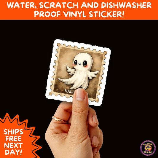 HALLOWEEN VINYL STICKERS | Spooky Ghosts, Witches, Pumpkins, Skulls and Bats – Waterproof Halloween Sticker Pack for All Ages