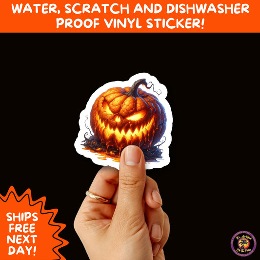 HALLOWEEN VINYL STICKERS | Spooky Ghosts, Witches, Pumpkins, Skulls and Bats – Waterproof Halloween Sticker Pack for All Ages