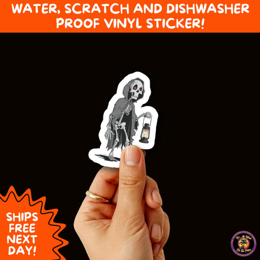 HALLOWEEN VINYL STICKERS | Spooky Ghosts, Witches, Pumpkins, Skulls and Bats – Waterproof Halloween Sticker Pack for All Ages