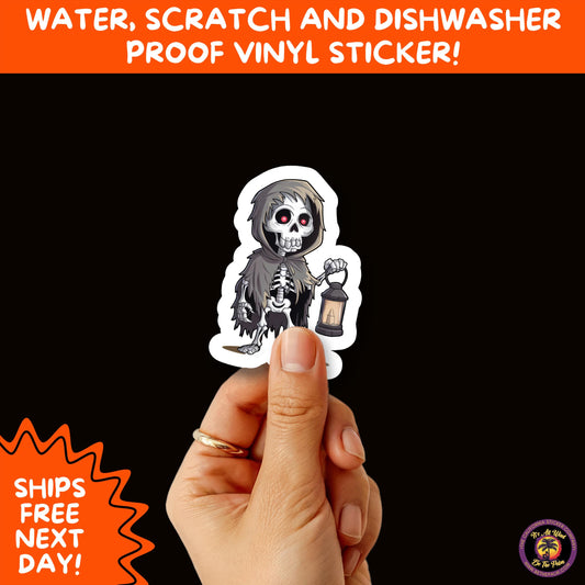 HALLOWEEN VINYL STICKERS | Spooky Ghosts, Witches, Pumpkins, Skulls and Bats – Waterproof Halloween Sticker Pack for All Ages