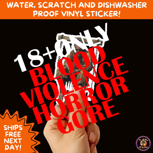 GORE HORROR STICKERS | Creepy Vibe Aesthetic  Blood, Skulls, Guts, and Creepy Vinyl Art for Halloween and Alternative Style Fans