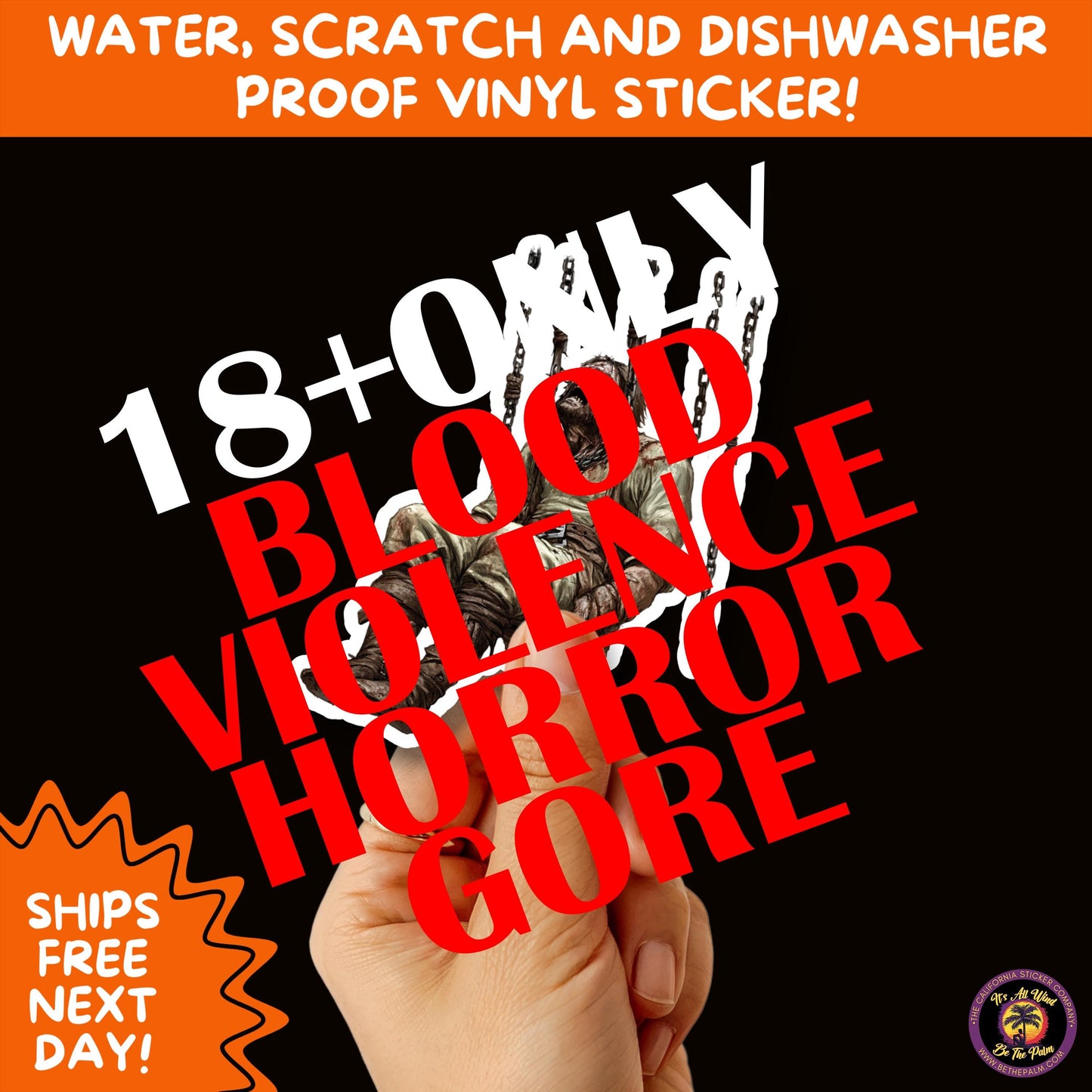 GORE HORROR STICKERS | Creepy Vibe Aesthetic – Blood, Skulls, Guts, and Creepy Vinyl Art for Halloween and Alternative Style Fans