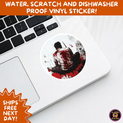 GORE HORROR STICKERS | Creepy Vibe Aesthetic – Blood, Skulls, Guts, and Creepy Vinyl Art for Halloween and Alternative Style Fans