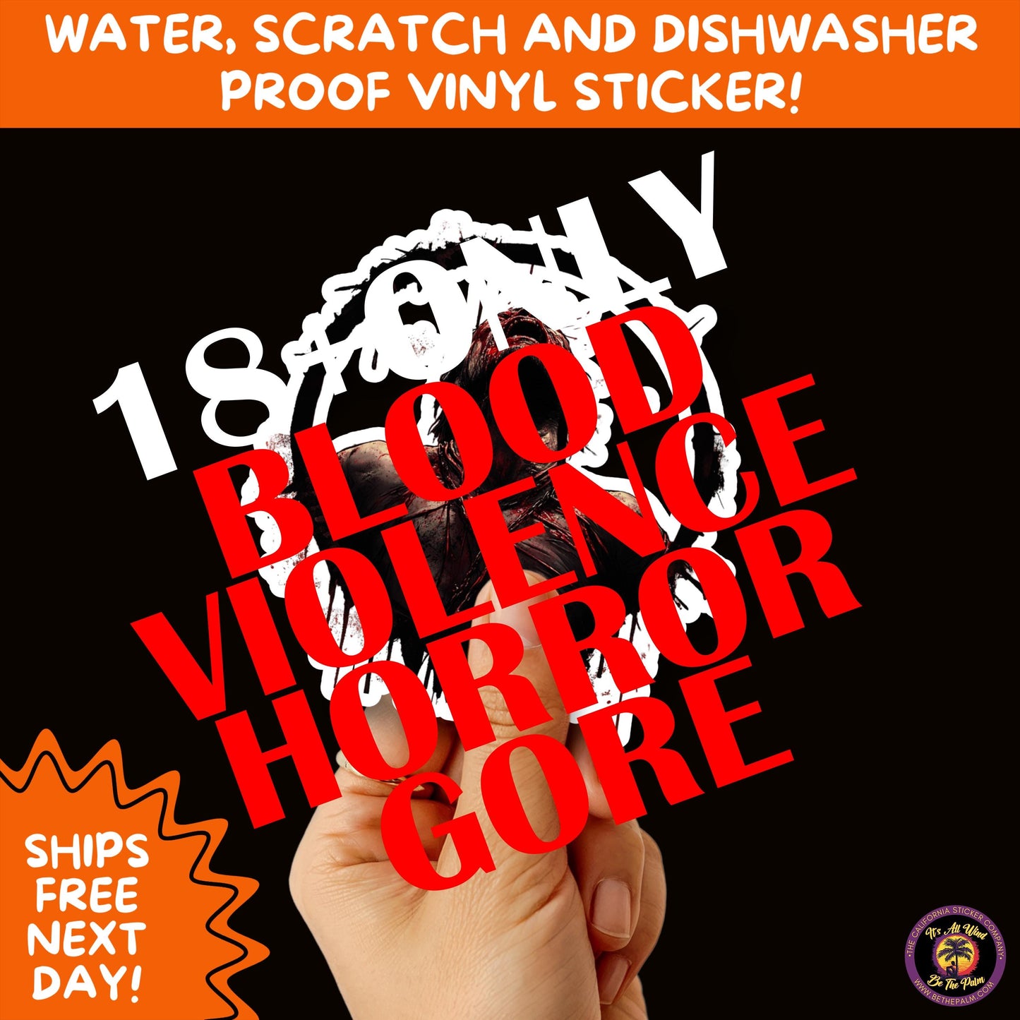 GORE HORROR STICKERS | Creepy Vibe Aesthetic – Blood, Skulls, Guts, and Creepy Vinyl Art for Halloween and Alternative Style Fans