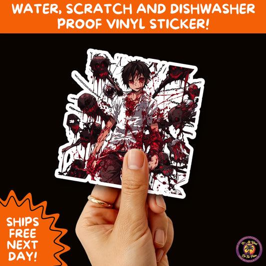 GORE HORROR STICKERS | Creepy Vibe Aesthetic – Blood, Skulls, Guts, and Creepy Vinyl Art for Halloween and Alternative Style Fans