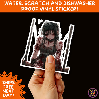 GORE HORROR STICKERS | Creepy Vibe Aesthetic – Blood, Skulls, Guts, and Creepy Vinyl Art for Halloween and Alternative Style Fans