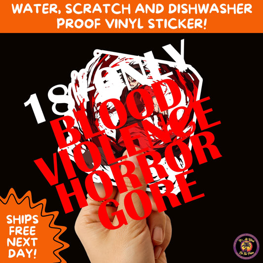 GORE HORROR STICKERS | Creepy Vibe Aesthetic – Blood, Skulls, Guts, and Creepy Vinyl Art for Halloween and Alternative Style Fans
