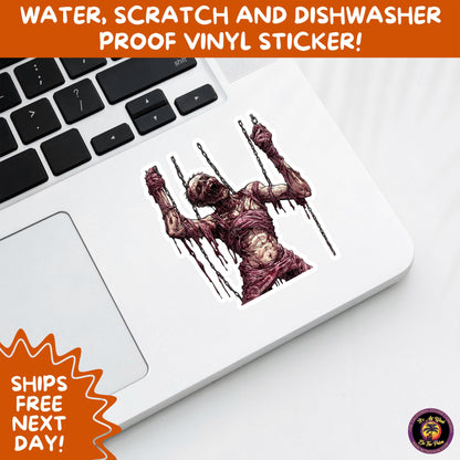 GORE HORROR STICKERS | Creepy Vibe Aesthetic – Blood, Skulls, Guts, and Creepy Vinyl Art for Halloween and Alternative Style Fans