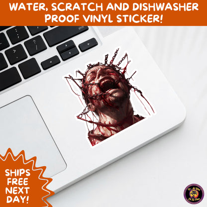 GORE HORROR STICKERS | Creepy Vibe Aesthetic – Blood, Skulls, Guts, and Creepy Vinyl Art for Halloween and Alternative Style Fans