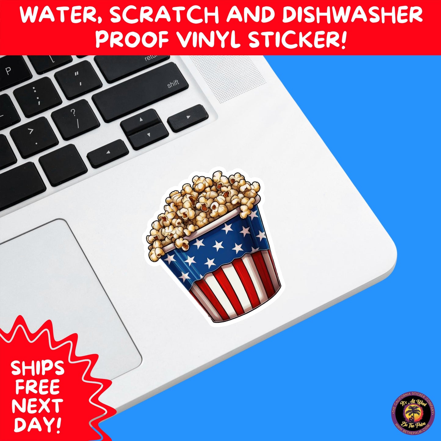 4TH OF JULY | Sticker Pack Independence Day Vinyl Decals, USA Flag, Fireworks, Red White Blue Summer Holiday Patriotic Sticker Set