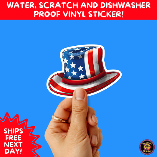 4TH OF JULY | Sticker Pack Independence Day Vinyl Decals, USA Flag, Fireworks, Red White Blue Summer Holiday Patriotic Sticker Set