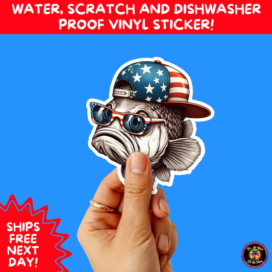 4TH OF JULY | Sticker Pack Independence Day Vinyl Decals, USA Flag, Fireworks, Red White Blue Summer Holiday Patriotic Sticker Set