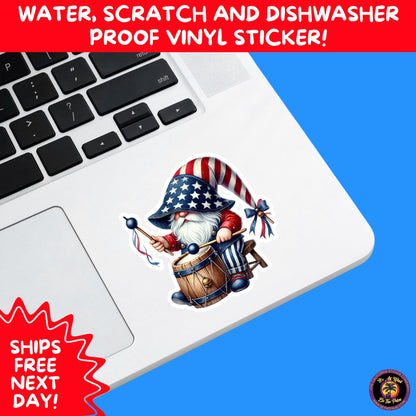 4TH OF JULY | Sticker Pack Independence Day Vinyl Decals, USA Flag, Fireworks, Red White Blue Summer Holiday Patriotic Sticker Set