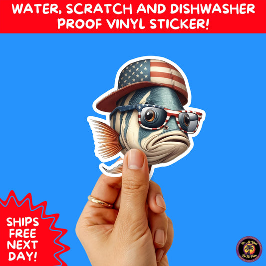 4TH OF JULY | Sticker Pack Independence Day Vinyl Decals, USA Flag, Fireworks, Red White Blue Summer Holiday Patriotic Sticker Set