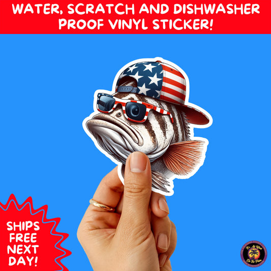 4TH OF JULY | Sticker Pack Independence Day Vinyl Decals, USA Flag, Fireworks, Red White Blue Summer Holiday Patriotic Sticker Set