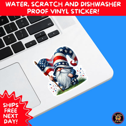 4TH OF JULY | Sticker Pack Independence Day Vinyl Decals, USA Flag, Fireworks, Red White Blue Summer Holiday Patriotic Sticker Set