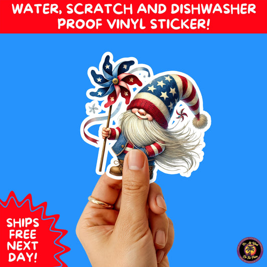 4TH OF JULY | Sticker Pack Independence Day Vinyl Decals, USA Flag, Fireworks, Red White Blue Summer Holiday Patriotic Sticker Set