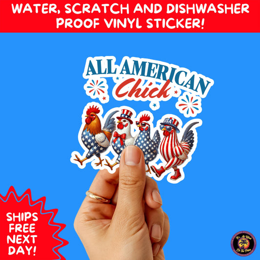 4TH OF JULY | Sticker Pack Independence Day Vinyl Decals, USA Flag, Fireworks, Red White Blue Summer Holiday Patriotic Sticker Set