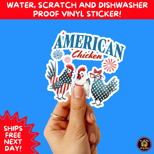 4TH OF JULY | Sticker Pack Independence Day Vinyl Decals, USA Flag, Fireworks, Red White Blue Summer Holiday Patriotic Sticker Set