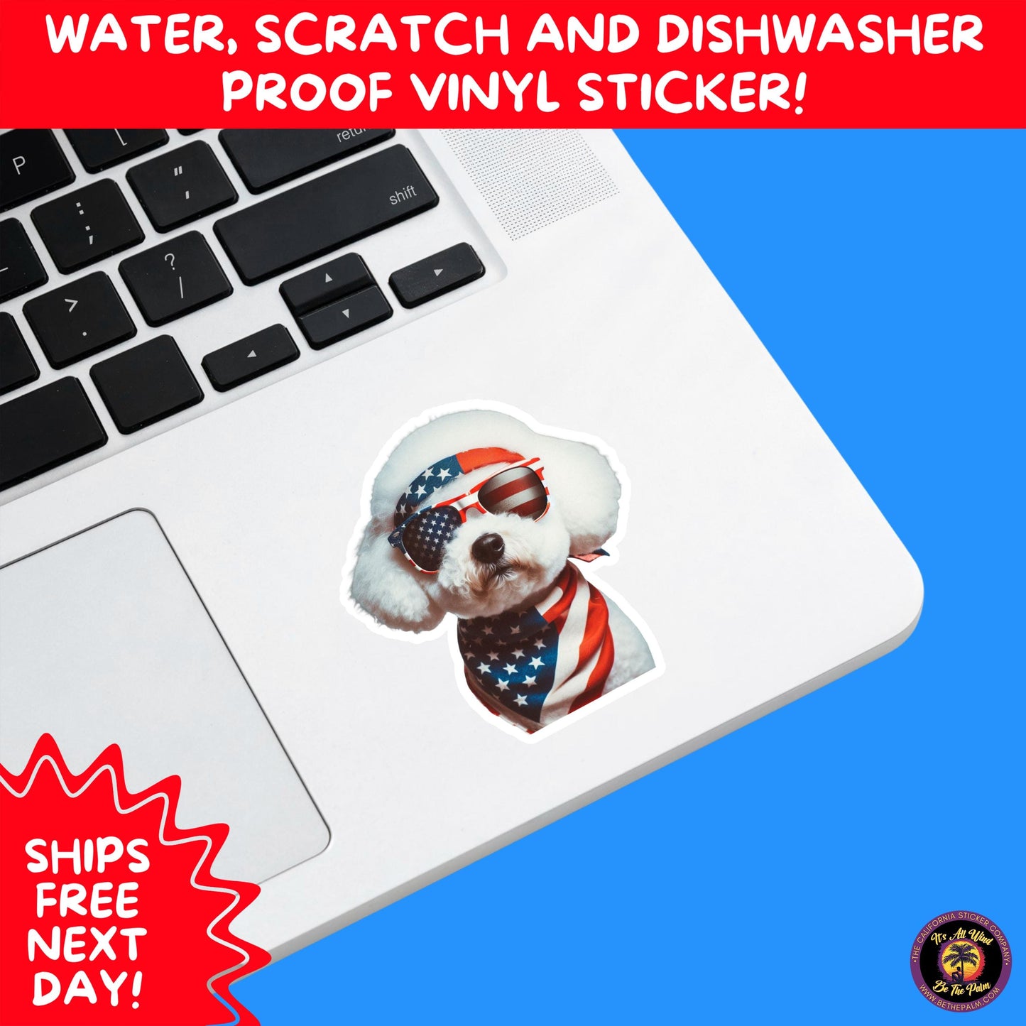 4TH OF JULY | Sticker Pack Independence Day Vinyl Decals, USA Flag, Fireworks, Red White Blue Summer Holiday Patriotic Sticker Set