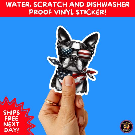 4TH OF JULY | Sticker Pack Independence Day Vinyl Decals, USA Flag, Fireworks, Red White Blue Summer Holiday Patriotic Sticker Set