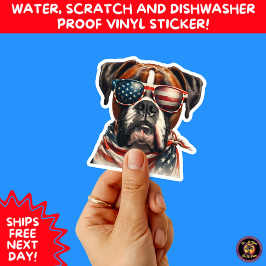 4TH OF JULY | Sticker Pack Independence Day Vinyl Decals, USA Flag, Fireworks, Red White Blue Summer Holiday Patriotic Sticker Set