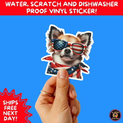 4TH OF JULY | Sticker Pack Independence Day Vinyl Decals, USA Flag, Fireworks, Red White Blue Summer Holiday Patriotic Sticker Set