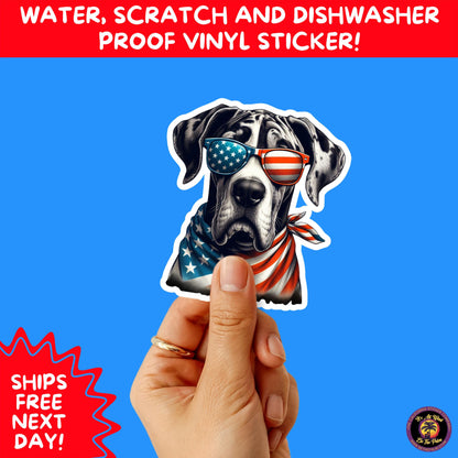 4TH OF JULY | Sticker Pack Independence Day Vinyl Decals, USA Flag, Fireworks, Red White Blue Summer Holiday Patriotic Sticker Set