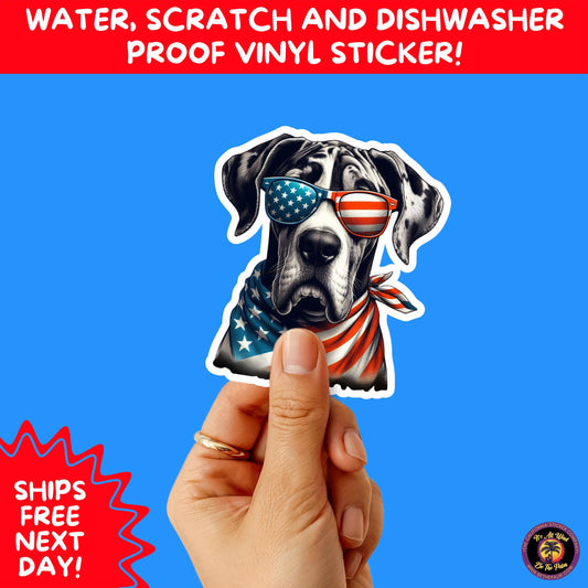 4TH OF JULY | Sticker Pack Independence Day Vinyl Decals, USA Flag, Fireworks, Red White Blue Summer Holiday Patriotic Sticker Set