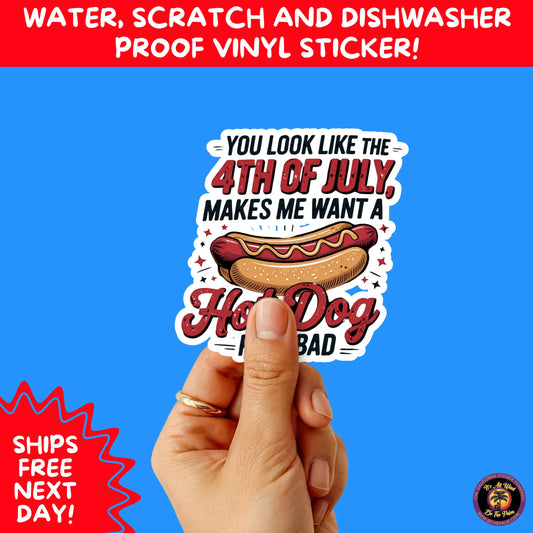 4TH OF JULY | Sticker Pack Independence Day Vinyl Decals, USA Flag, Fireworks, Red White Blue Summer Holiday Patriotic Sticker Set