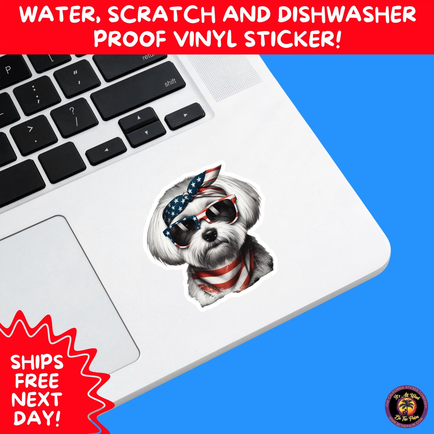 4TH OF JULY | Sticker Pack Independence Day Vinyl Decals, USA Flag, Fireworks, Red White Blue Summer Holiday Patriotic Sticker Set