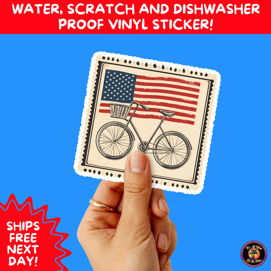4TH OF JULY | Sticker Pack Independence Day Vinyl Decals, USA Flag, Fireworks, Red White Blue Summer Holiday Patriotic Sticker Set