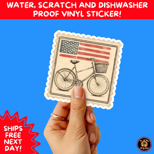 4TH OF JULY | Sticker Pack Independence Day Vinyl Decals, USA Flag, Fireworks, Red White Blue Summer Holiday Patriotic Sticker Set