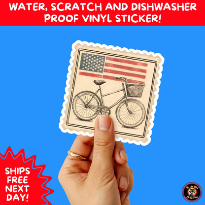 4TH OF JULY | Sticker Pack Independence Day Vinyl Decals, USA Flag, Fireworks, Red White Blue Summer Holiday Patriotic Sticker Set