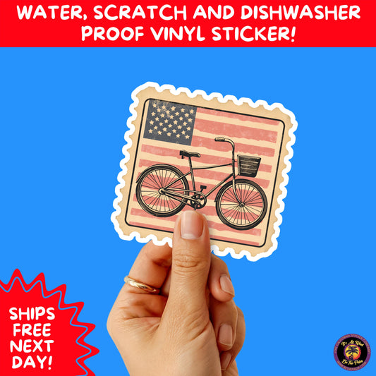 4TH OF JULY | Sticker Pack Independence Day Vinyl Decals, USA Flag, Fireworks, Red White Blue Summer Holiday Patriotic Sticker Set