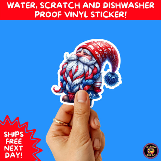 4TH OF JULY | Sticker Pack Independence Day Vinyl Decals, USA Flag, Fireworks, Red White Blue Summer Holiday Patriotic Sticker Set