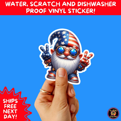 4TH OF JULY | Sticker Pack Independence Day Vinyl Decals, USA Flag, Fireworks, Red White Blue Summer Holiday Patriotic Sticker Set