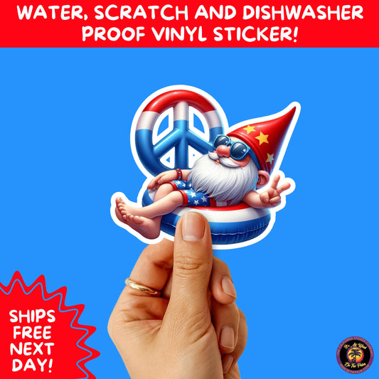 4TH OF JULY | Sticker Pack Independence Day Vinyl Decals, USA Flag, Fireworks, Red White Blue Summer Holiday Patriotic Sticker Set