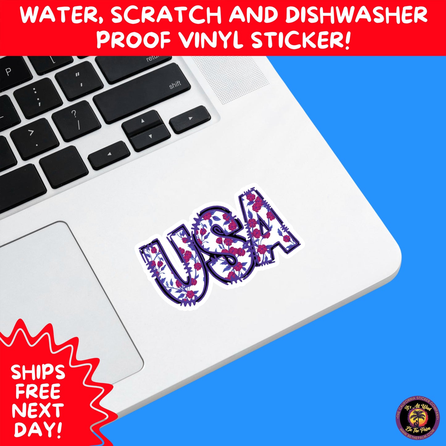 4TH OF JULY | Sticker Pack Independence Day Vinyl Decals, USA Flag, Fireworks, Red White Blue Summer Holiday Patriotic Sticker Set