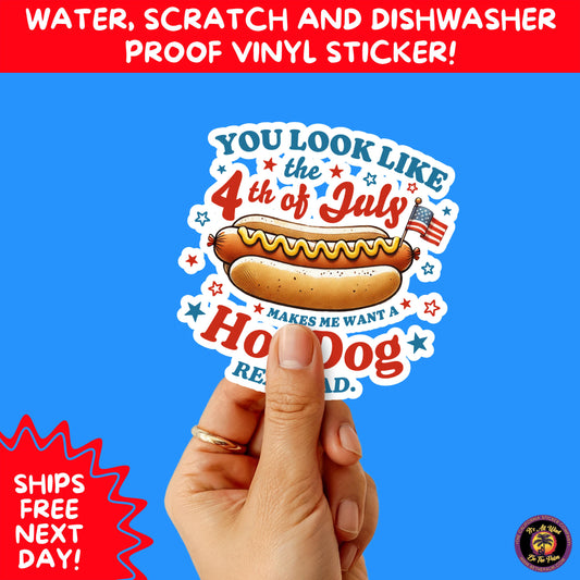4TH OF JULY | Sticker Pack Independence Day Vinyl Decals, USA Flag, Fireworks, Red White Blue Summer Holiday Patriotic Sticker Set