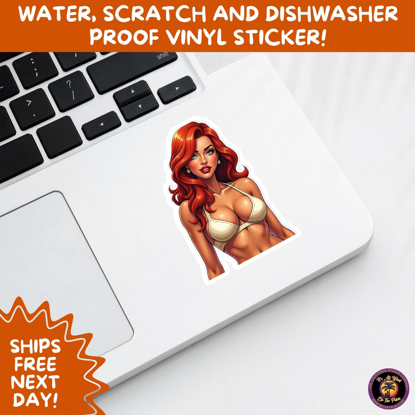 FUN BEACH STICKERS with Bikini Designs, Perfect for Travel Journals, Water Bottles, Tumblers, Laptops, Scrapbooks, and Summer Decor