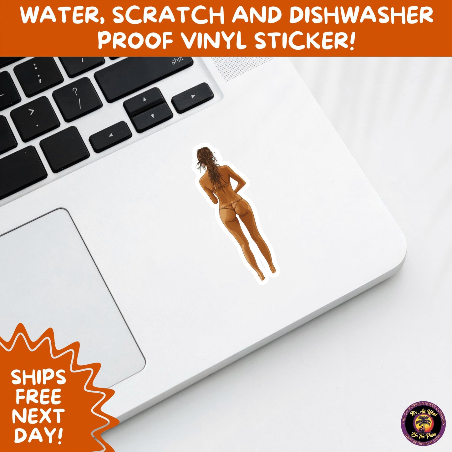 FUN BEACH STICKERS with Bikini Designs, Perfect for Travel Journals, Water Bottles, Tumblers, Laptops, Scrapbooks, and Summer Decor