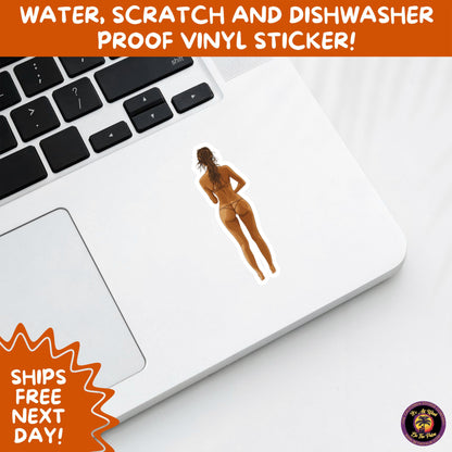FUN BEACH STICKERS with Bikini Designs, Perfect for Travel Journals, Water Bottles, Tumblers, Laptops, Scrapbooks, and Summer Decor