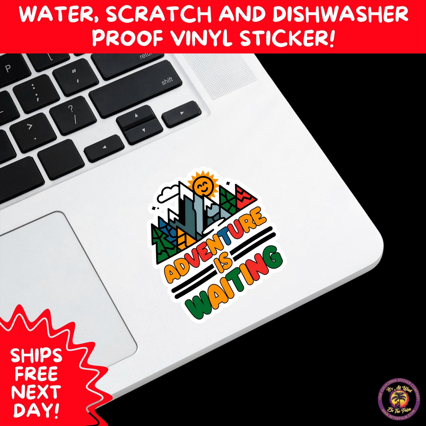 HIKING STICKERS | Set Waterproof Vinyl Decals Ideal for Backpacks Journals Cars Perfect Gift for Trail Walkers Campers and Outdoor Fans