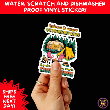 HIKING STICKERS | Set Waterproof Vinyl Decals Ideal for Backpacks Journals Cars Perfect Gift for Trail Walkers Campers and Outdoor Fans