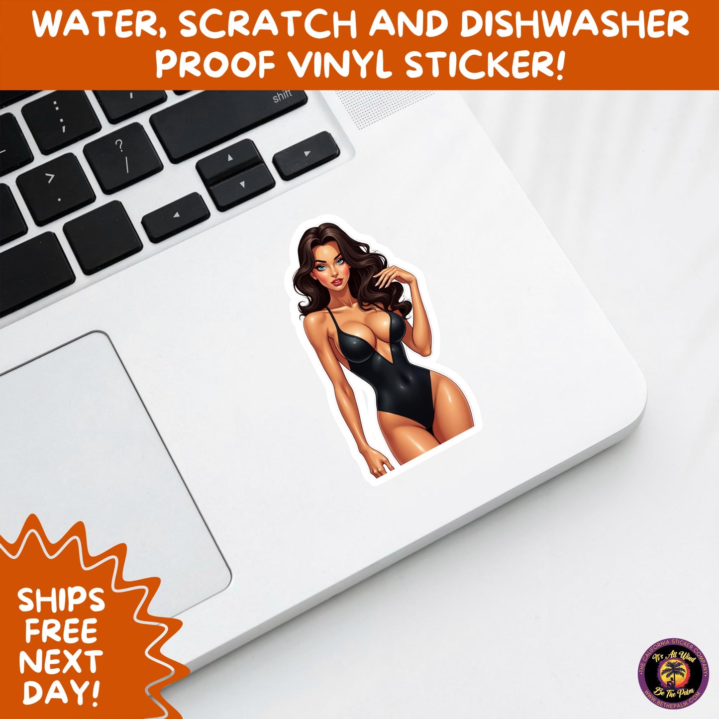 FUN BEACH STICKERS with Bikini Designs, Perfect for Travel Journals, Water Bottles, Tumblers, Laptops, Scrapbooks, and Summer Decor