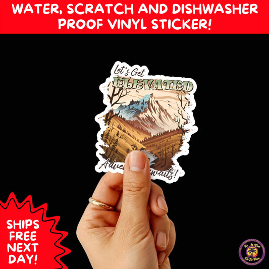 HIKING STICKERS | Set Waterproof Vinyl Decals Ideal for Backpacks Journals Cars Perfect Gift for Trail Walkers Campers and Outdoor Fans