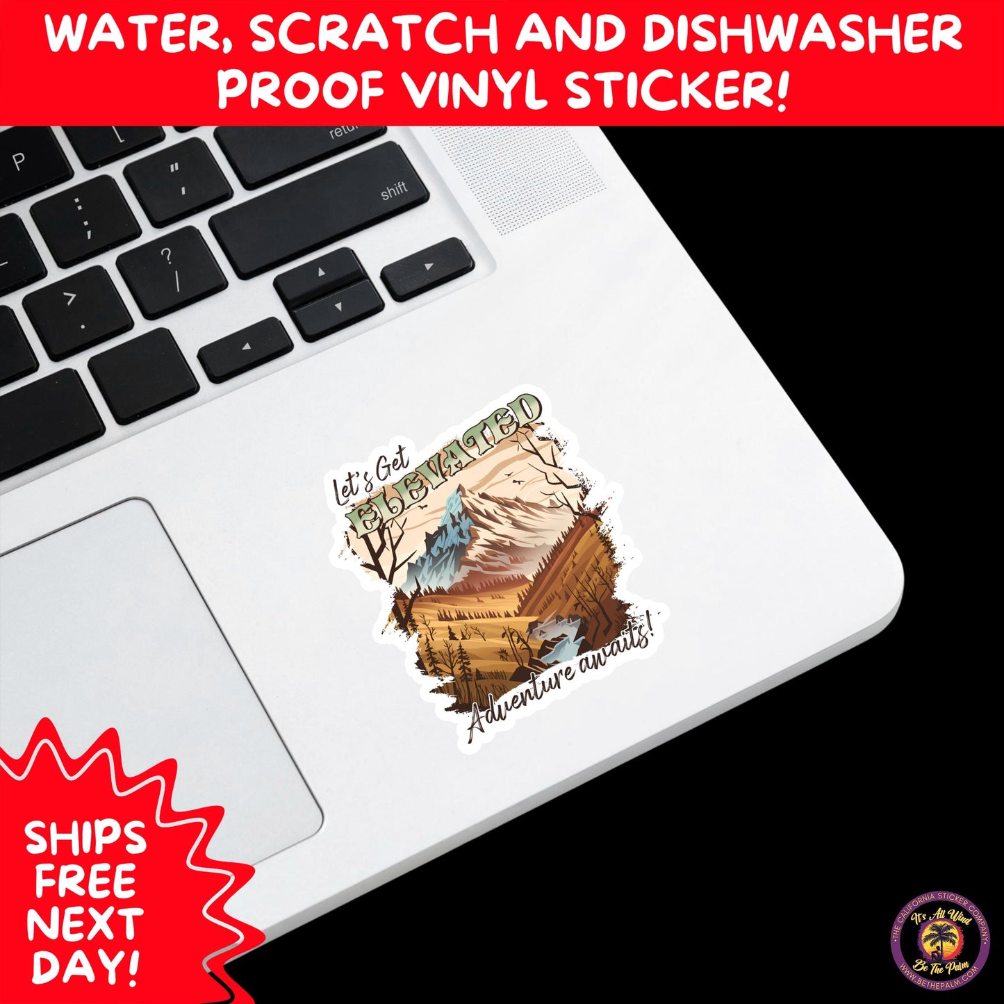 HIKING STICKERS | Set Waterproof Vinyl Decals Ideal for Backpacks Journals Cars Perfect Gift for Trail Walkers Campers and Outdoor Fans
